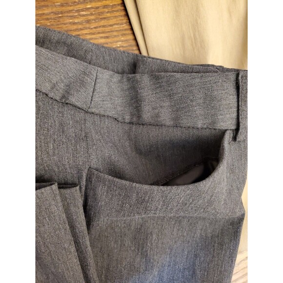 Lot of 2 George Pants Women's Size 16 Tan & Gray Stretch 'Average' Dress Slacks - Picture 5 of 16